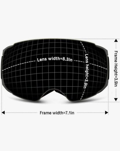 FrostLux goggles on slopes